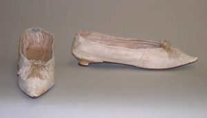 Wedding slippers circa 1786