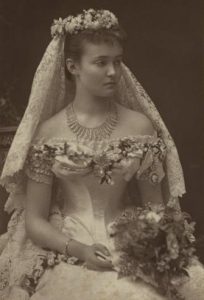 Princess Louise Margaret on her wedding day, 1879