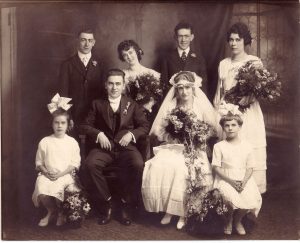 1918 wedding party