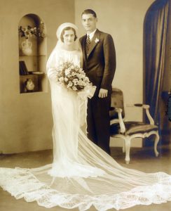 bride & groom, 1934