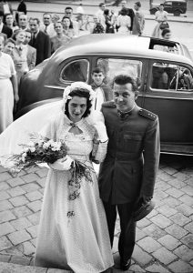 1949 Hungarian bride & groom