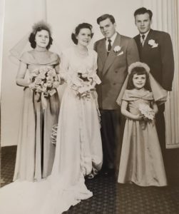 1952 wisconsin wedding party