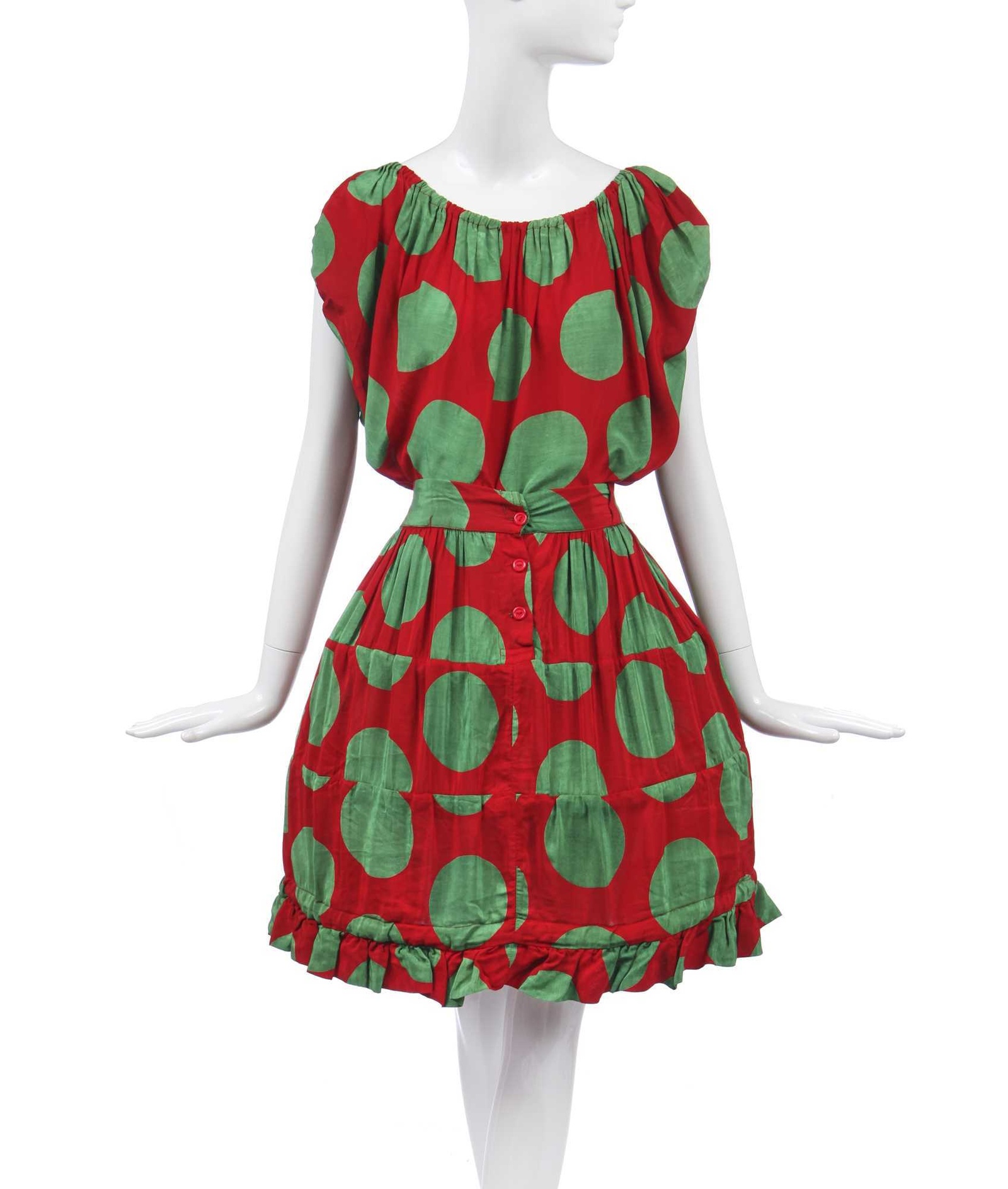 Vivienne Westwood giant polka-dot ensemble, 'Mini-Crini', Spring-Summer, 1986