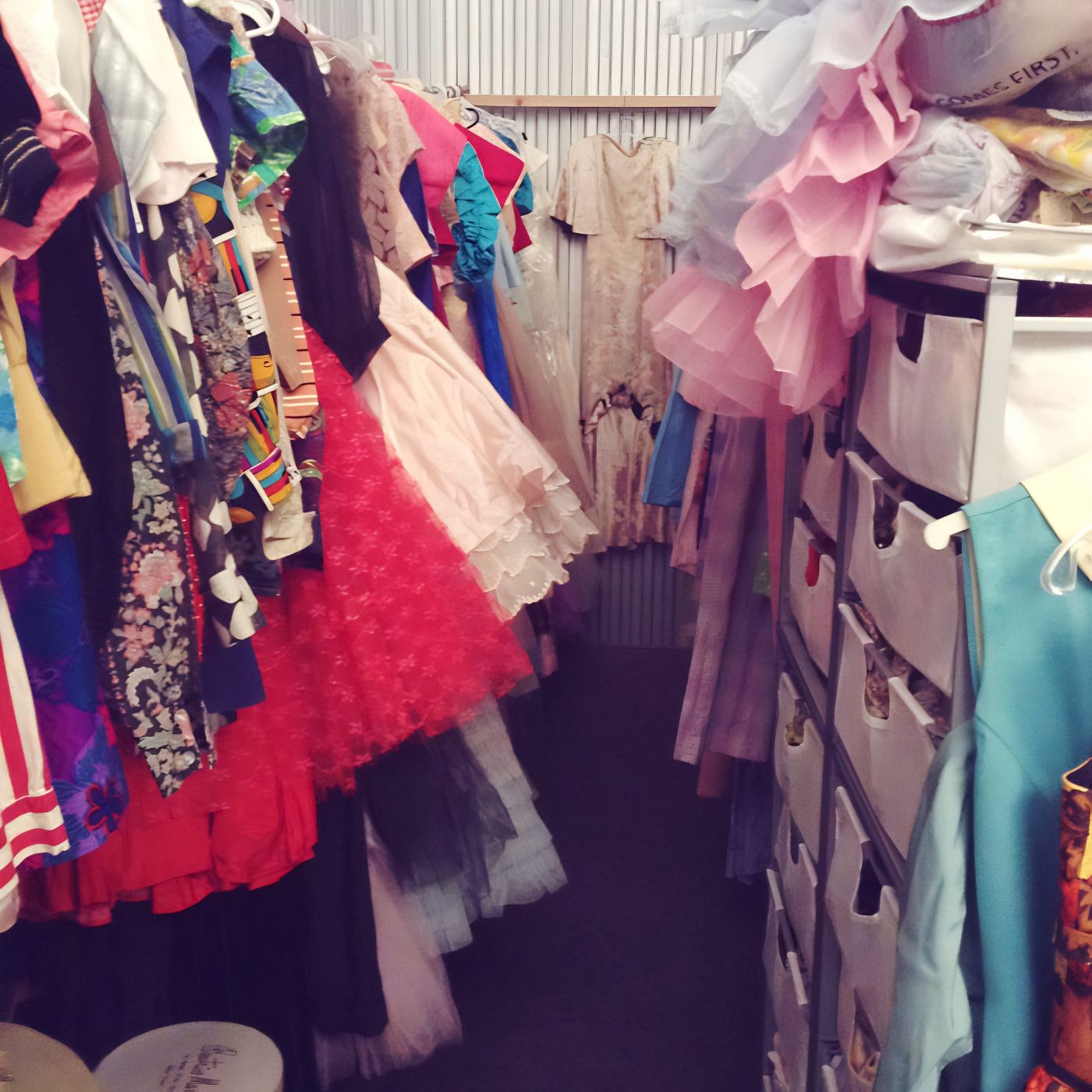 Vintage clothing storage